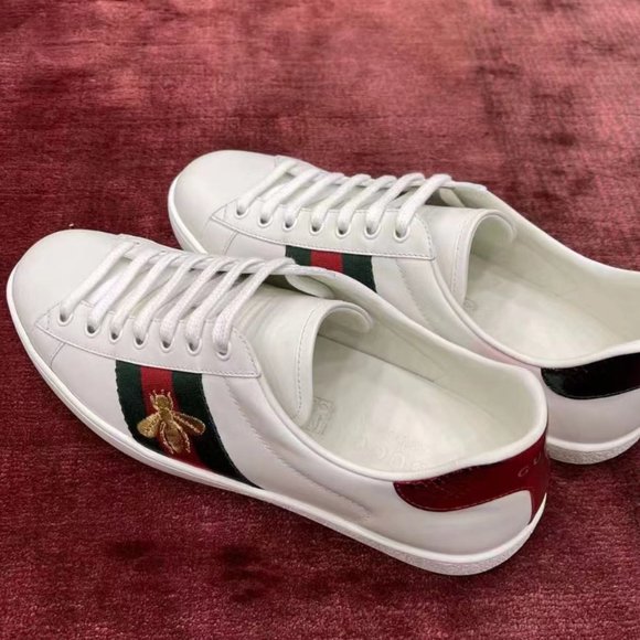 Guccl classic Bee little white shoes main image 5